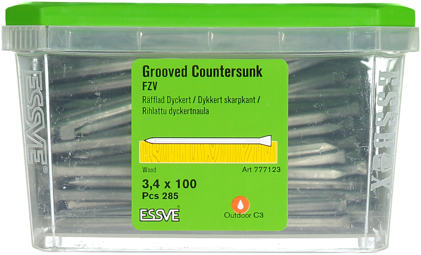 DYCKERT ESSVE RÄFFLAD FZV 3,4X100 285ST