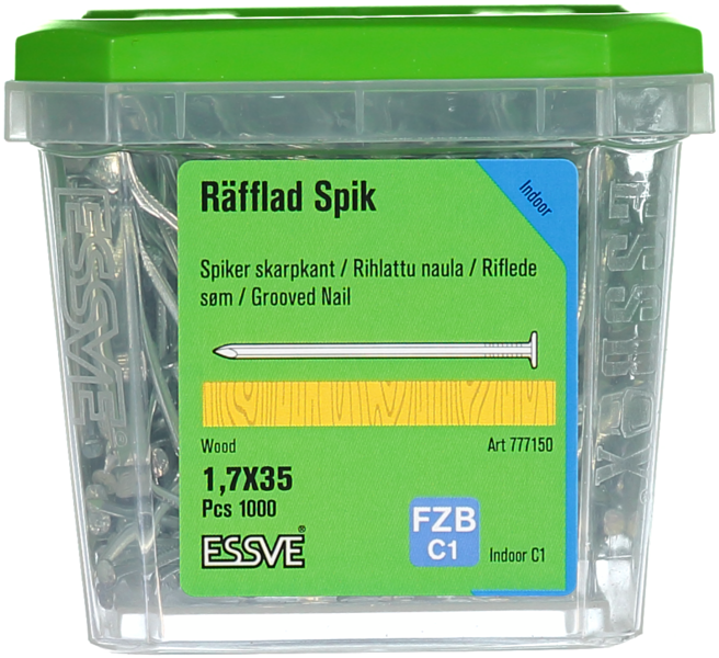 TRÅDSPIK RÄFFLAD FZB 35X1.7 FP/1000