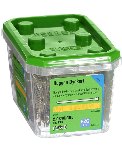 DYCKERT RÄFFLAD GULK 40X2,0 HUGGEN FP/1000
