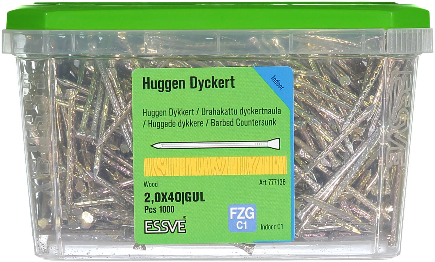 DYCKERT RÄFFLAD GULK 40X2,0 HUGGEN FP/1000