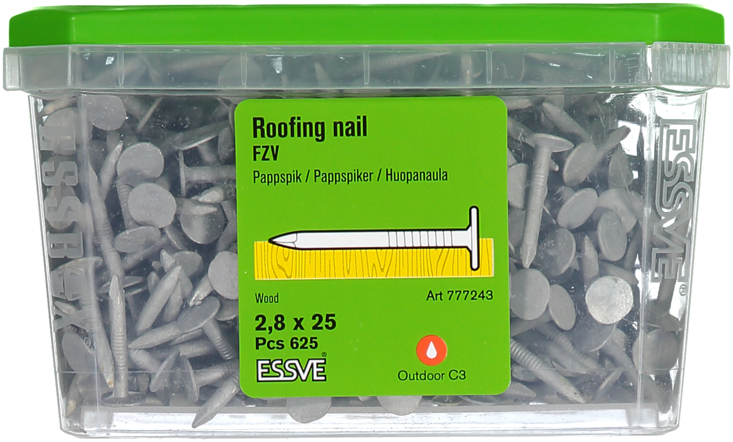 PAPPSPIK ESSVE RUND FZV P 2,8X25 625ST