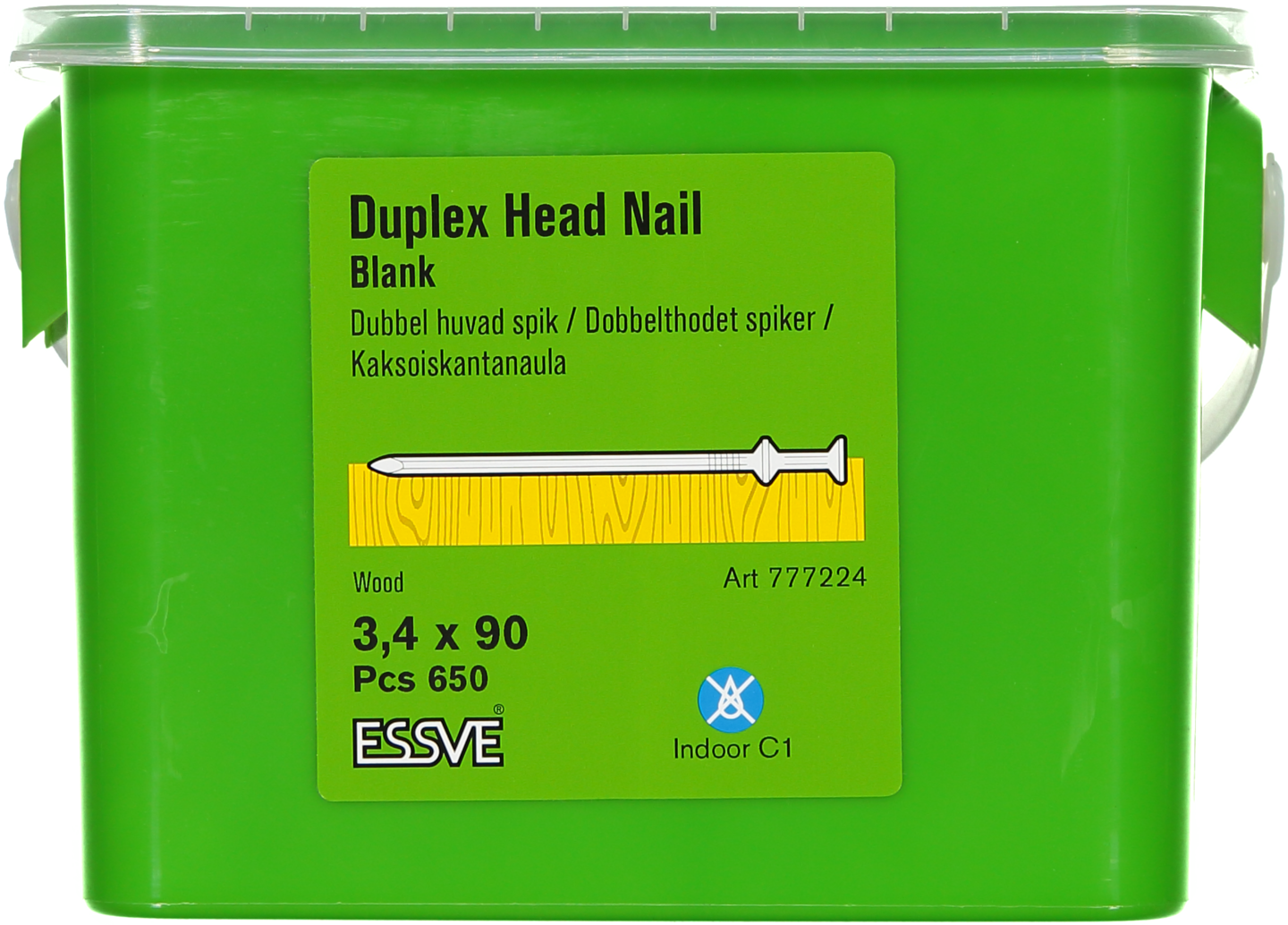 TRÅDSPIK DUBBELHUVA OBH 90X3.4 MINI 650ST