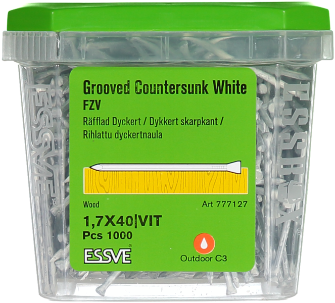 DYCKERT ESSVE VITLACKERAD 1,7X40 1000ST