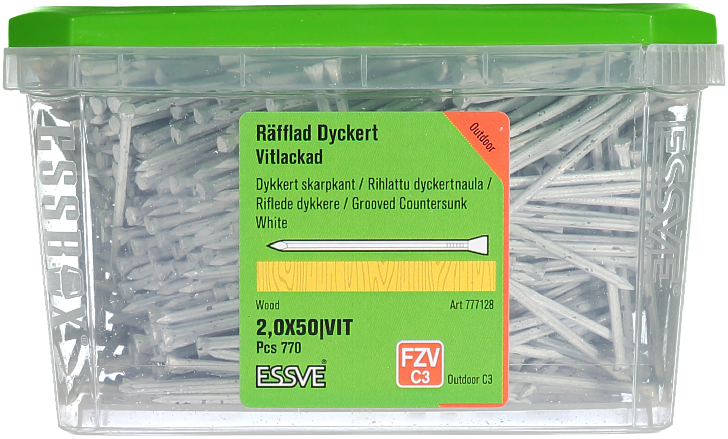 DYCKERT ESSVE VITLACKERAD 2,0X50 770ST