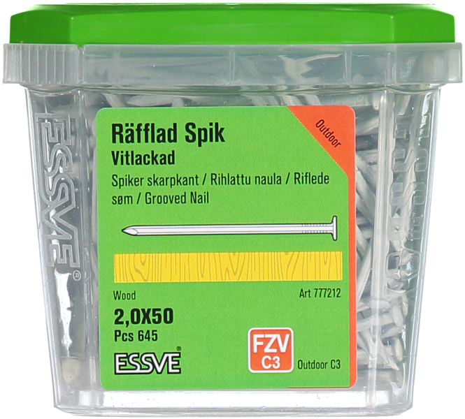 SPIK ESSVE RÄFFLAD VIT LKH 2,0X50 645ST