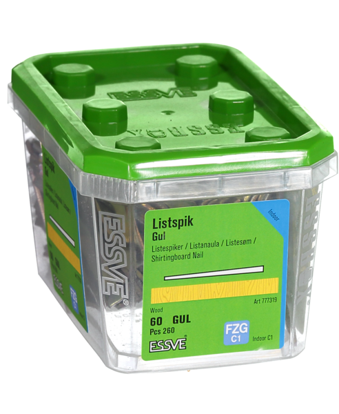 LISTSPIK ESSVE GUL FZB 60MM 260ST
