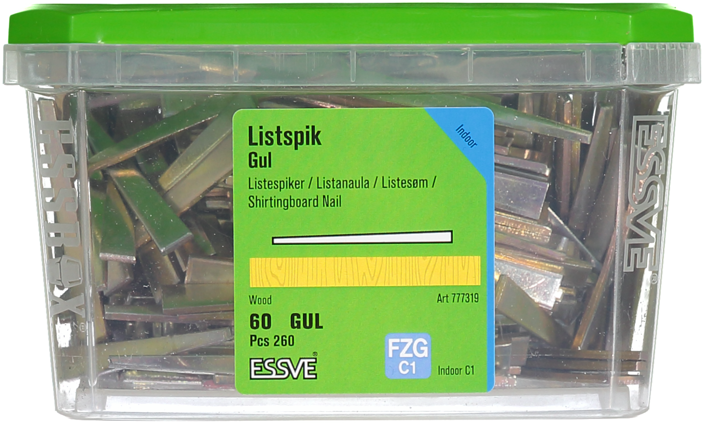 LISTSPIK ESSVE GUL FZB 60MM 260ST