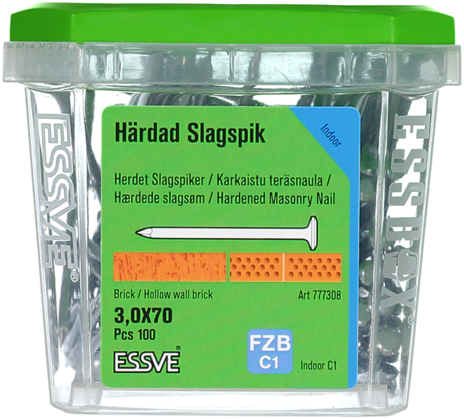 SLAGSPIK ESSVE FZB 3,0X70 100ST