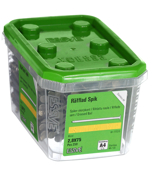 TRÅDSPIK RÄFFLAD A4 75X2.8 250ST
