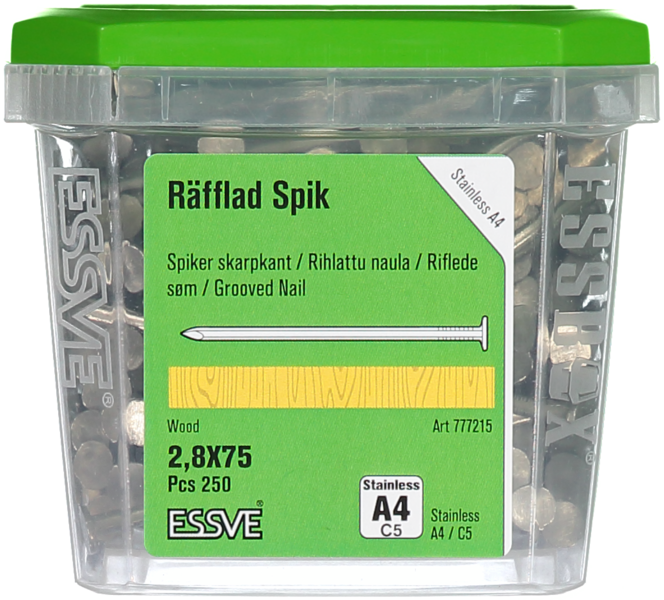 TRÅDSPIK RÄFFLAD A4 75X2.8 250ST