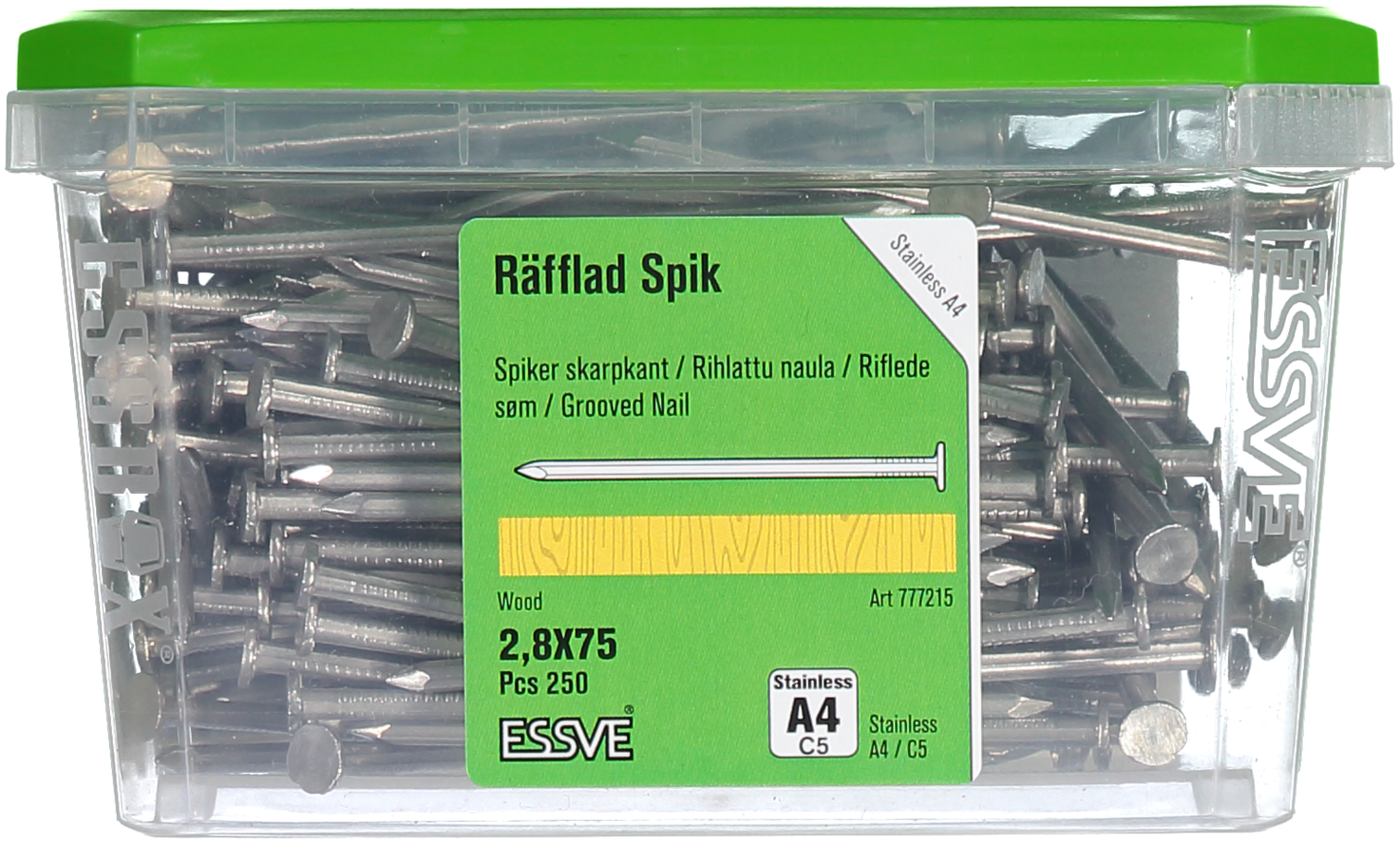 TRÅDSPIK RÄFFLAD A4 75X2.8 250ST