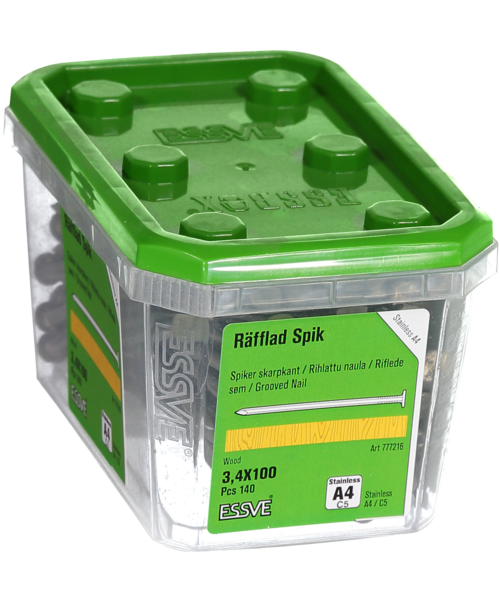 TRÅDSPIK RÄFFLAD A4 100X3.4 140ST