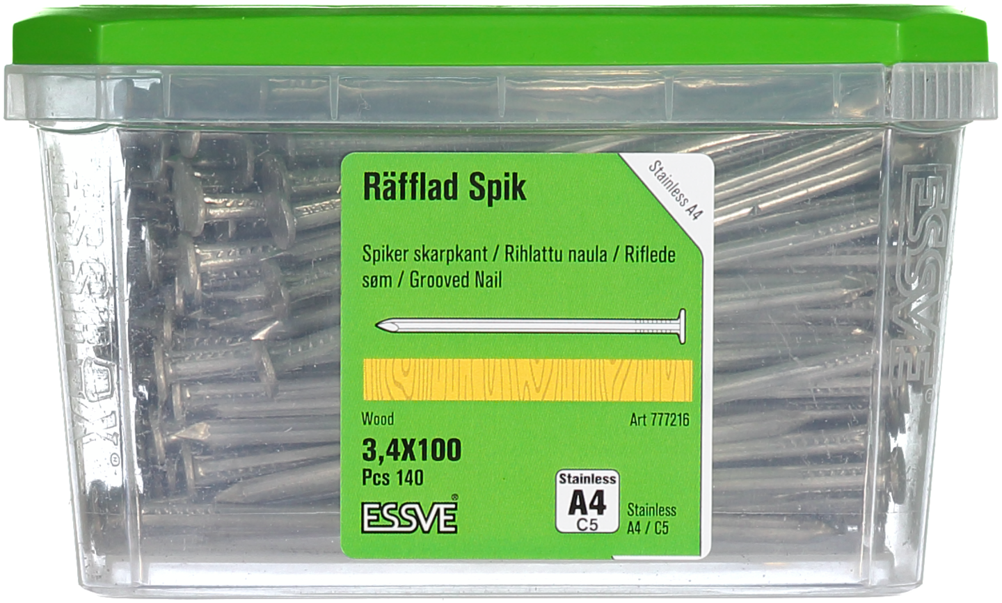 TRÅDSPIK RÄFFLAD A4 100X3.4 140ST