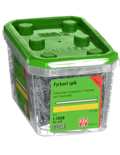 SPIK FYRKANT FZV 30X1.7 1370ST