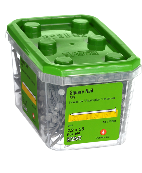 TRÅDSPIK FYRKANT FZV 2.2X55 460ST