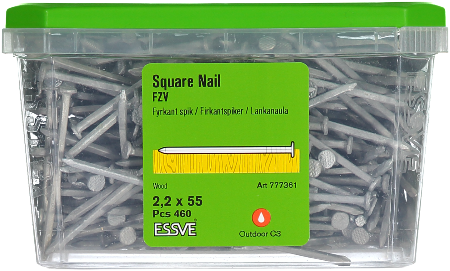 TRÅDSPIK FYRKANT FZV 2.2X55 460ST