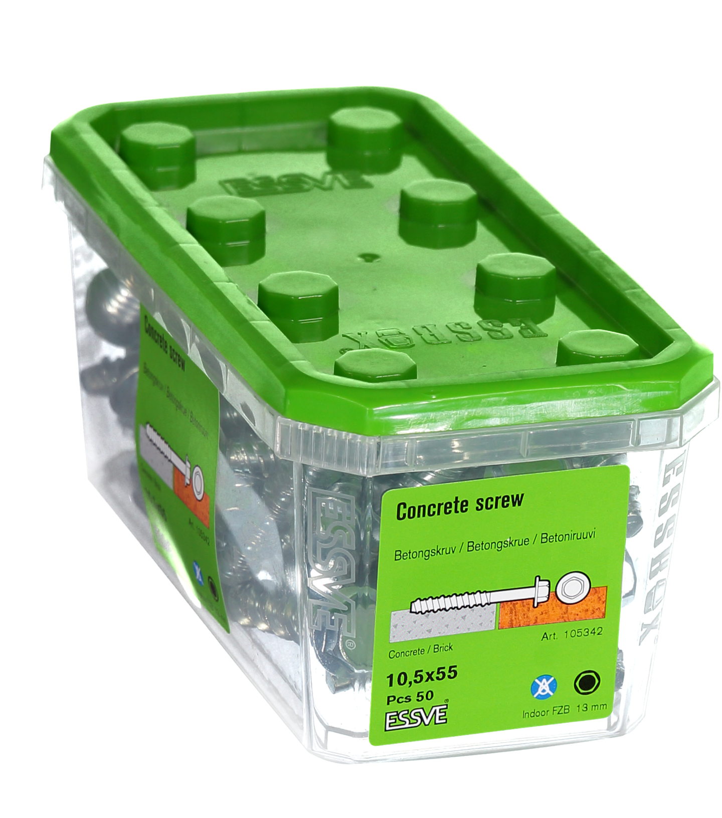 BETONGSKRUV 6KF FZB 10,5X55 50ST