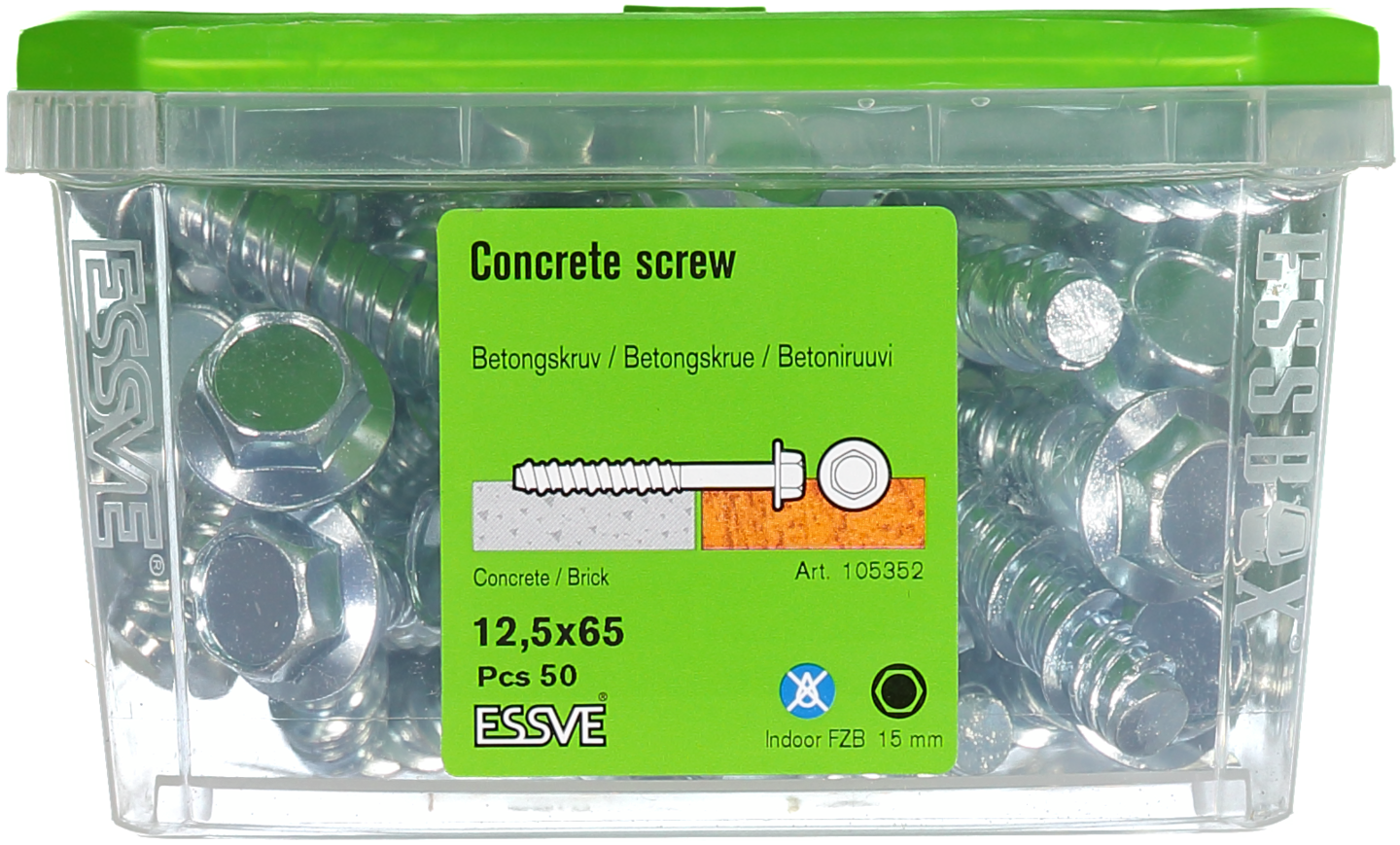 BETONGSKRUV 6KF FZB 12.5X65 50ST