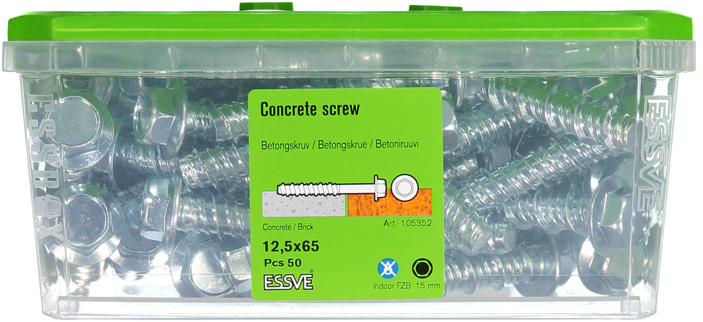 BETONGSKRUV 6KF FZB 12.5X65 50ST