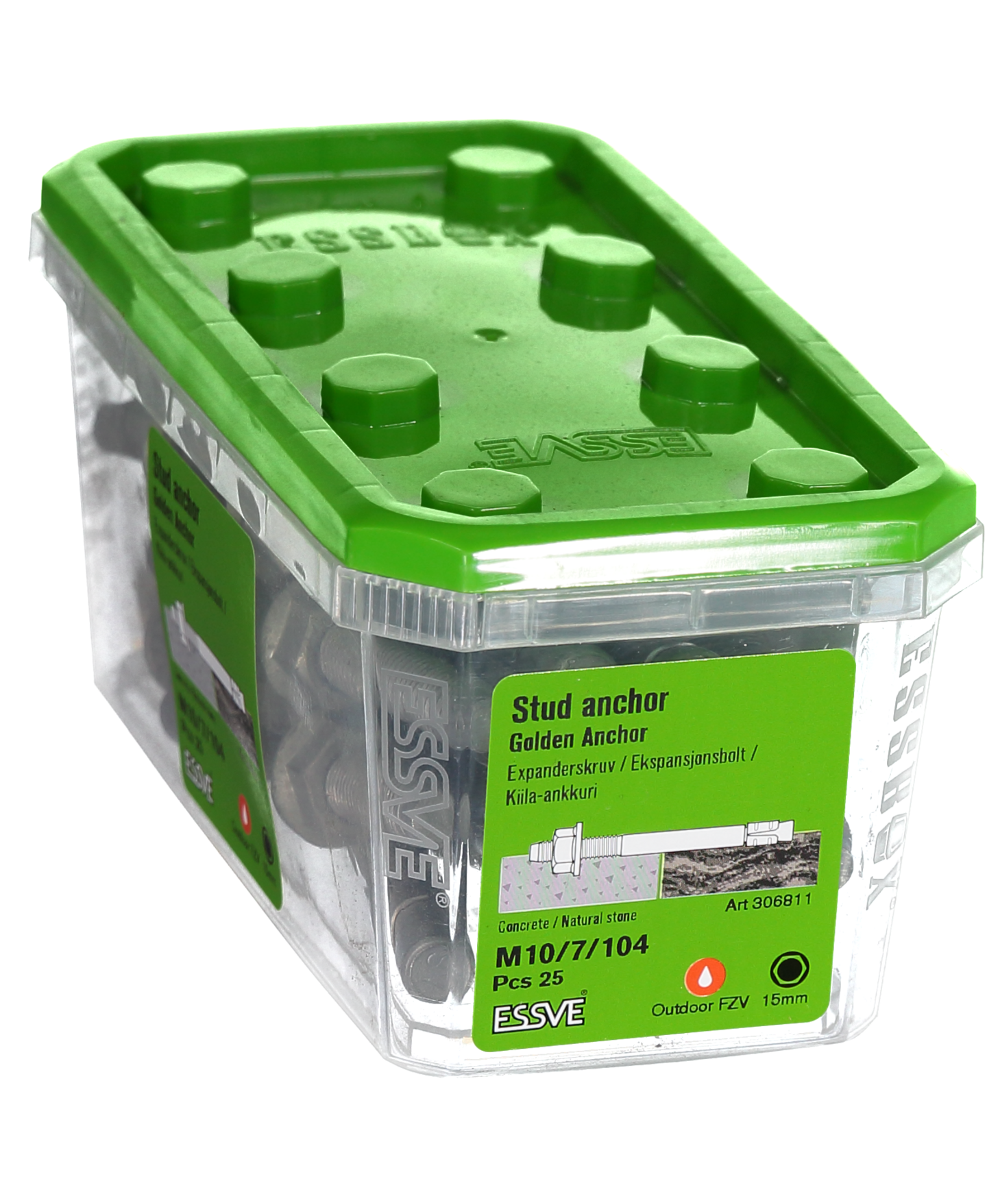 EXPANDER FZV M10X104 25ST GOLDEN ANCHOR