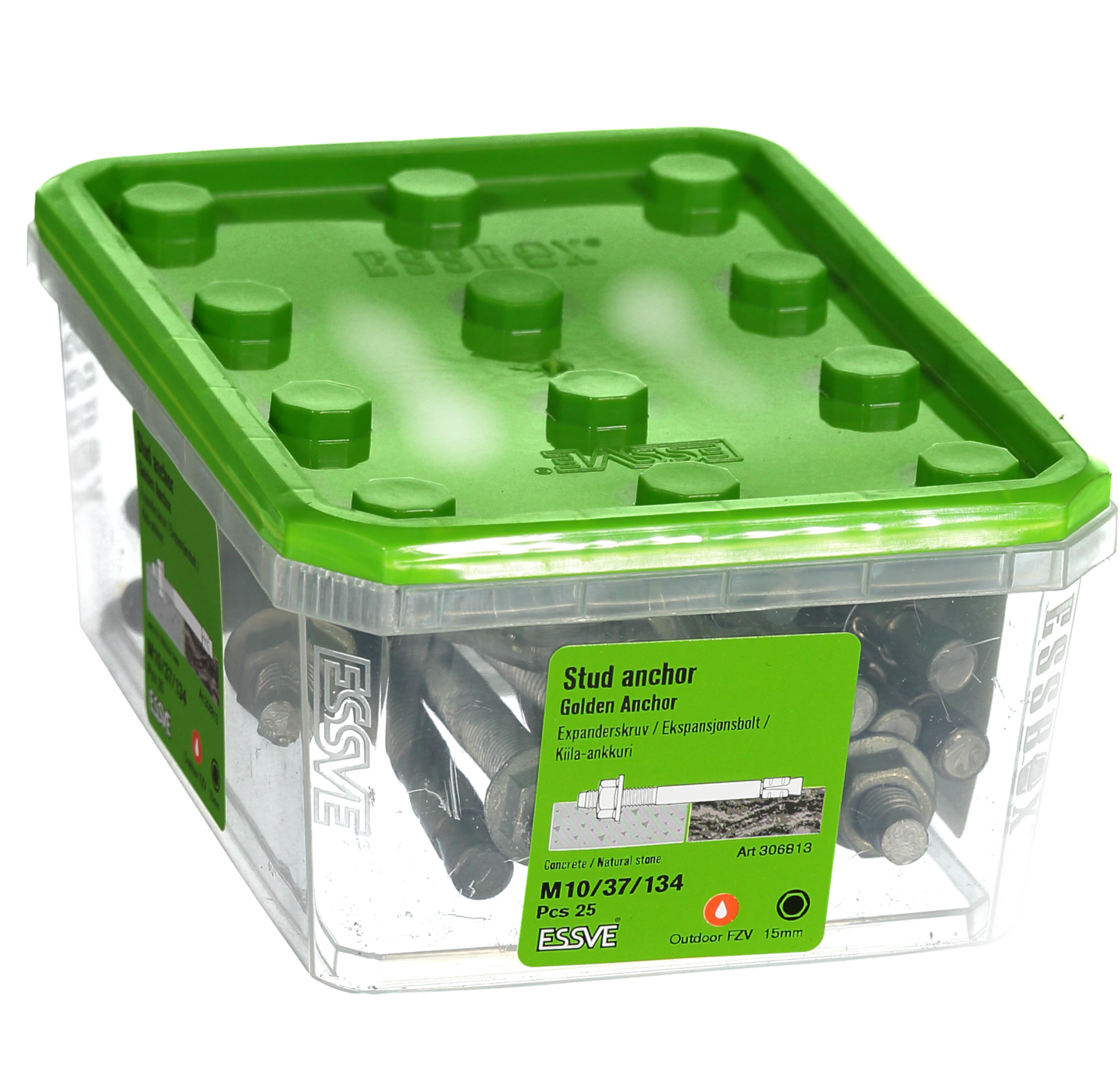 EXPANDER FZV M10X134 25ST GOLDEN ANCHOR