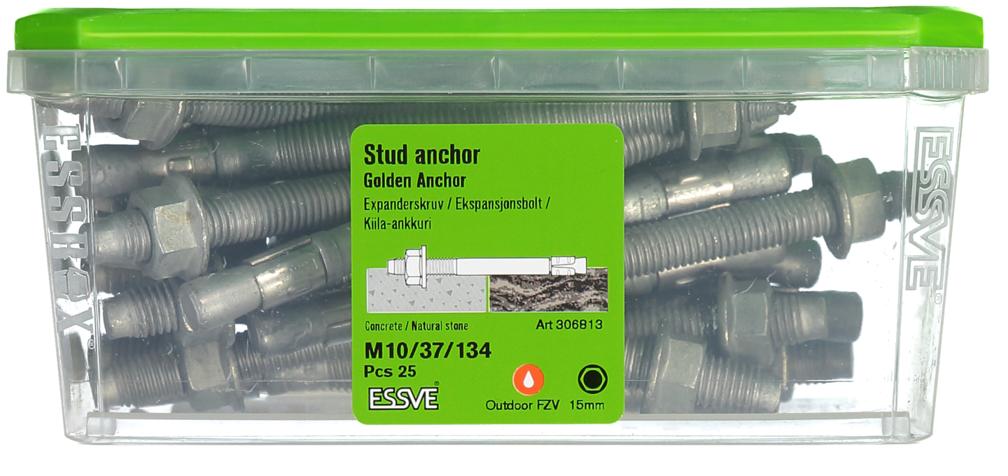 EXPANDER FZV M10X134 25ST GOLDEN ANCHOR