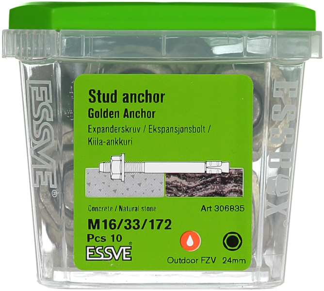 EXPANDER FZV M16/33/172 10ST GOLDEN ANCHOR