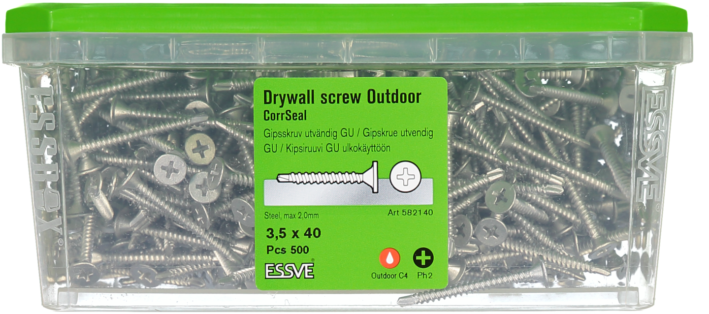 GIPSSKRUV ESSVE GU B CS 3,5X40 500ST UTV 500ST