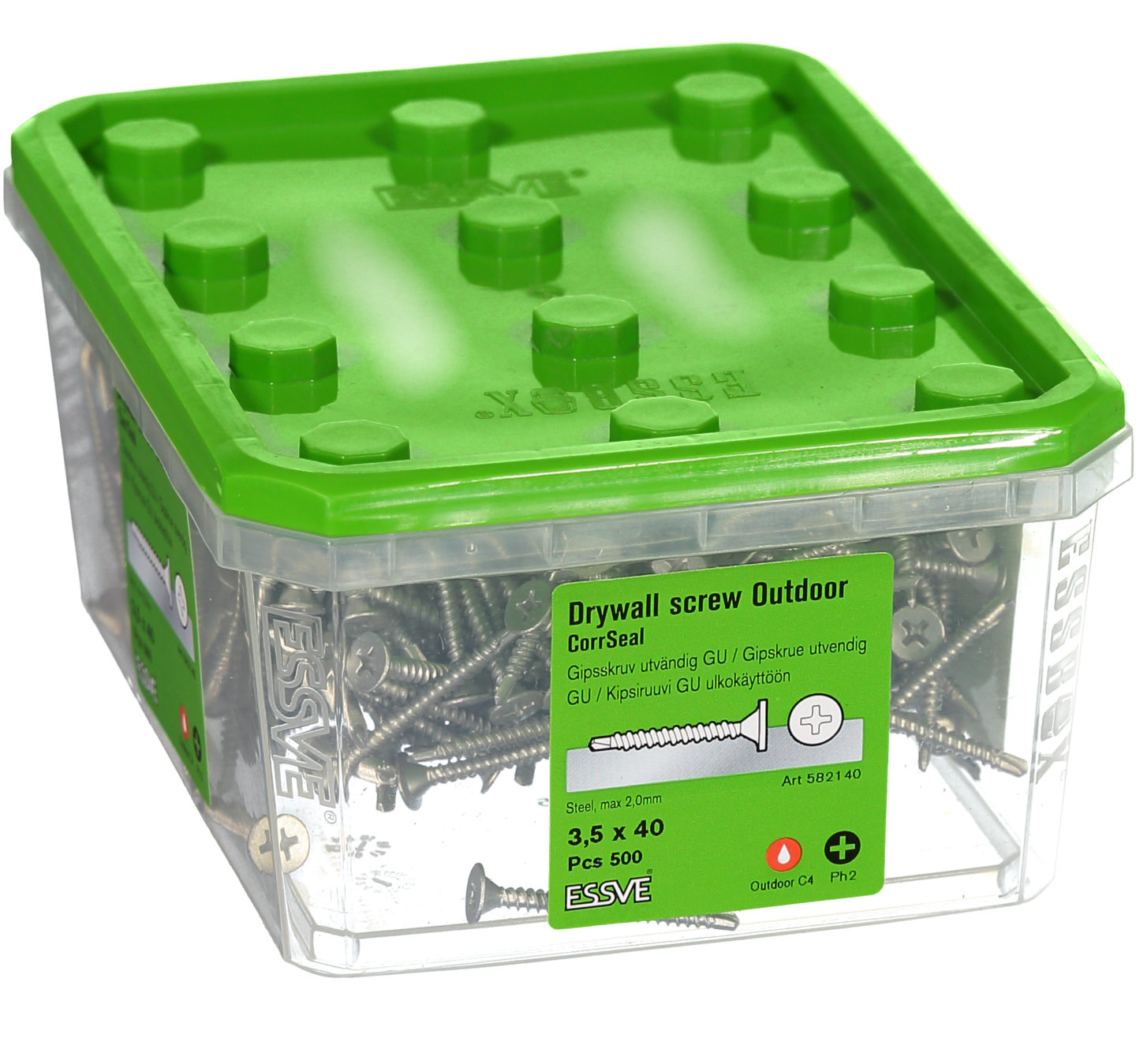 GIPSSKRUV ESSVE GU B CS 3,5X40 500ST UTV 500ST