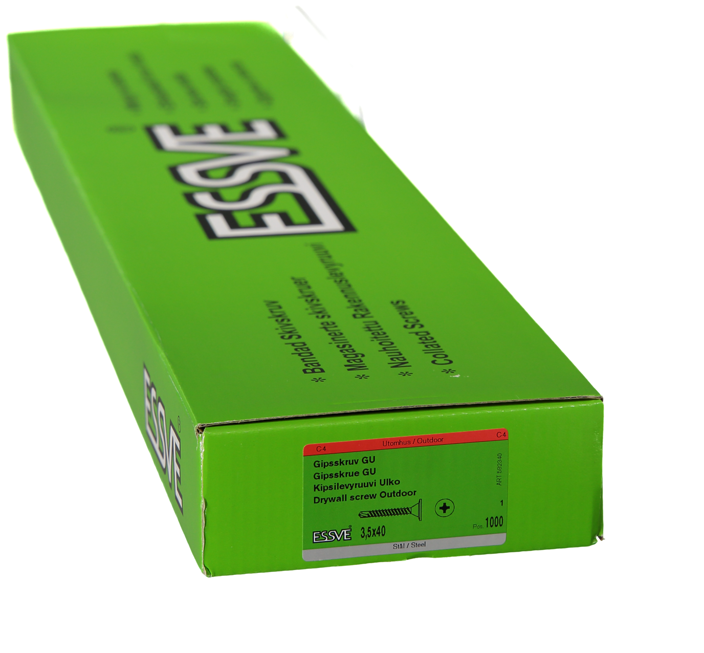 GIPSSKRUV GU B B CS 3,5X40 BANDAD 1000ST