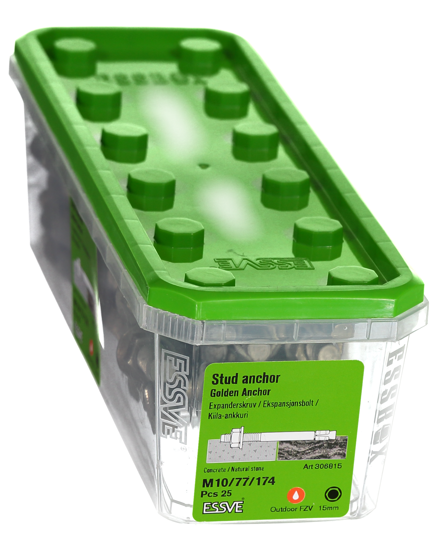 EXPANDER FZV M10X174 25ST GOLDEN ANCHOR