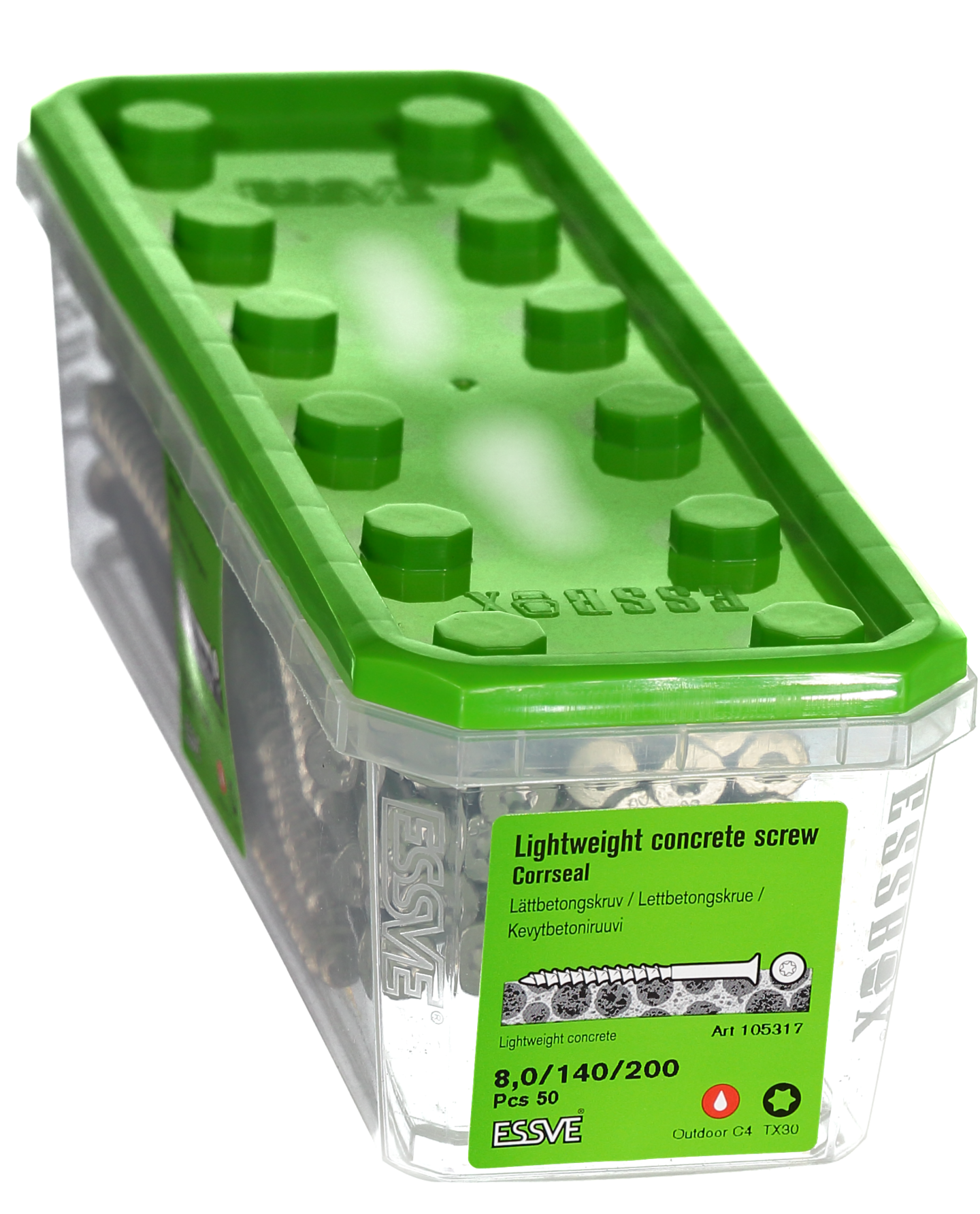 LÄTTBETONGSKRUV FS CS 8X200 50ST