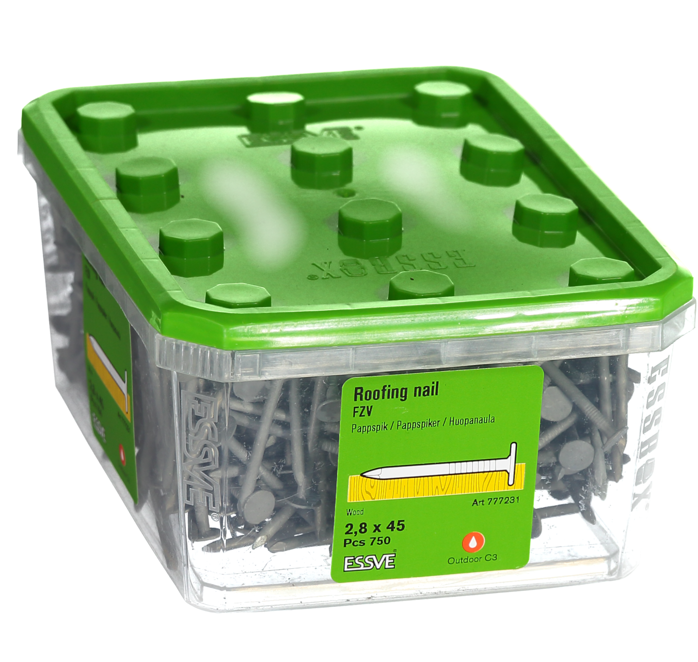 PAPPSPIK RUND FZV 2,8X45 750ST