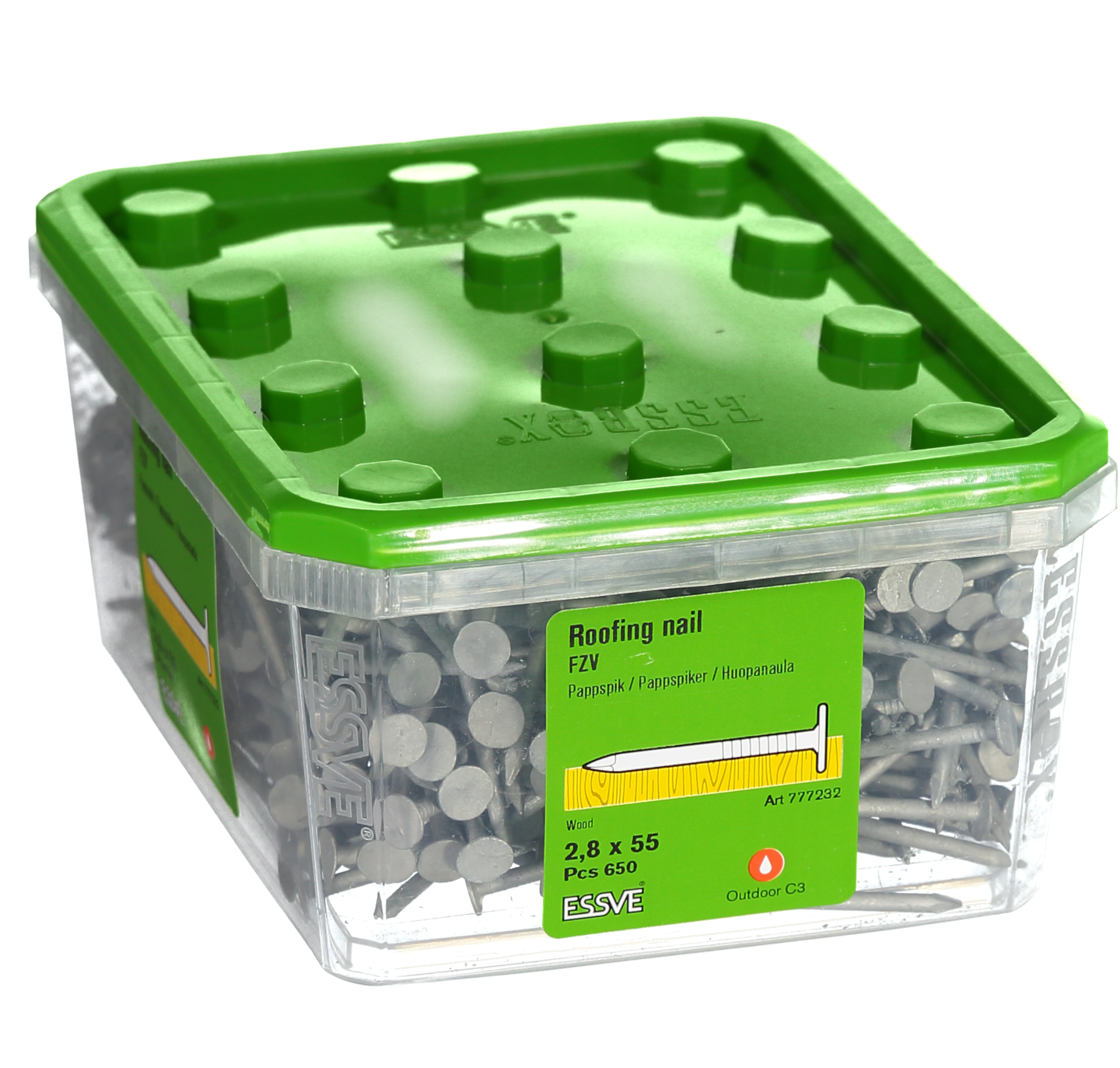 PAPPSPIK RUND FZV 2,8X55 650ST