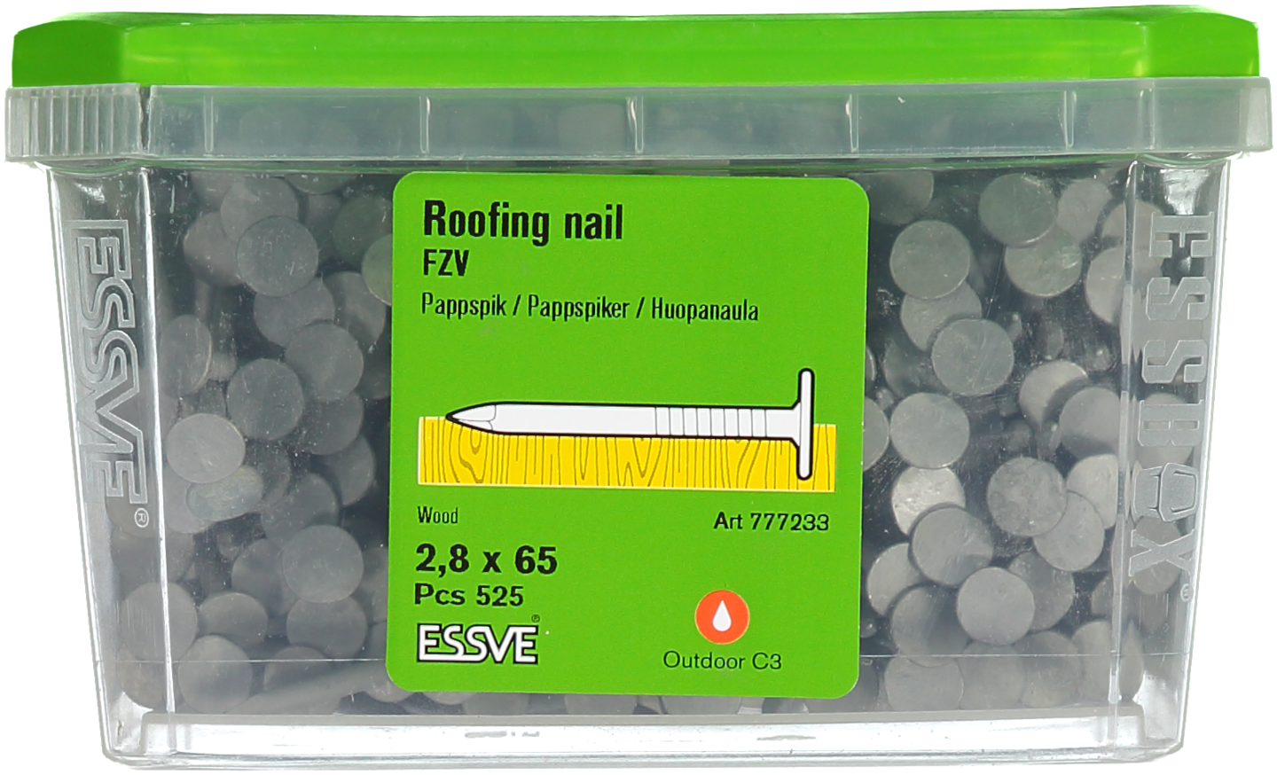 PAPPSPIK RUND FZV 2,8X65 525ST