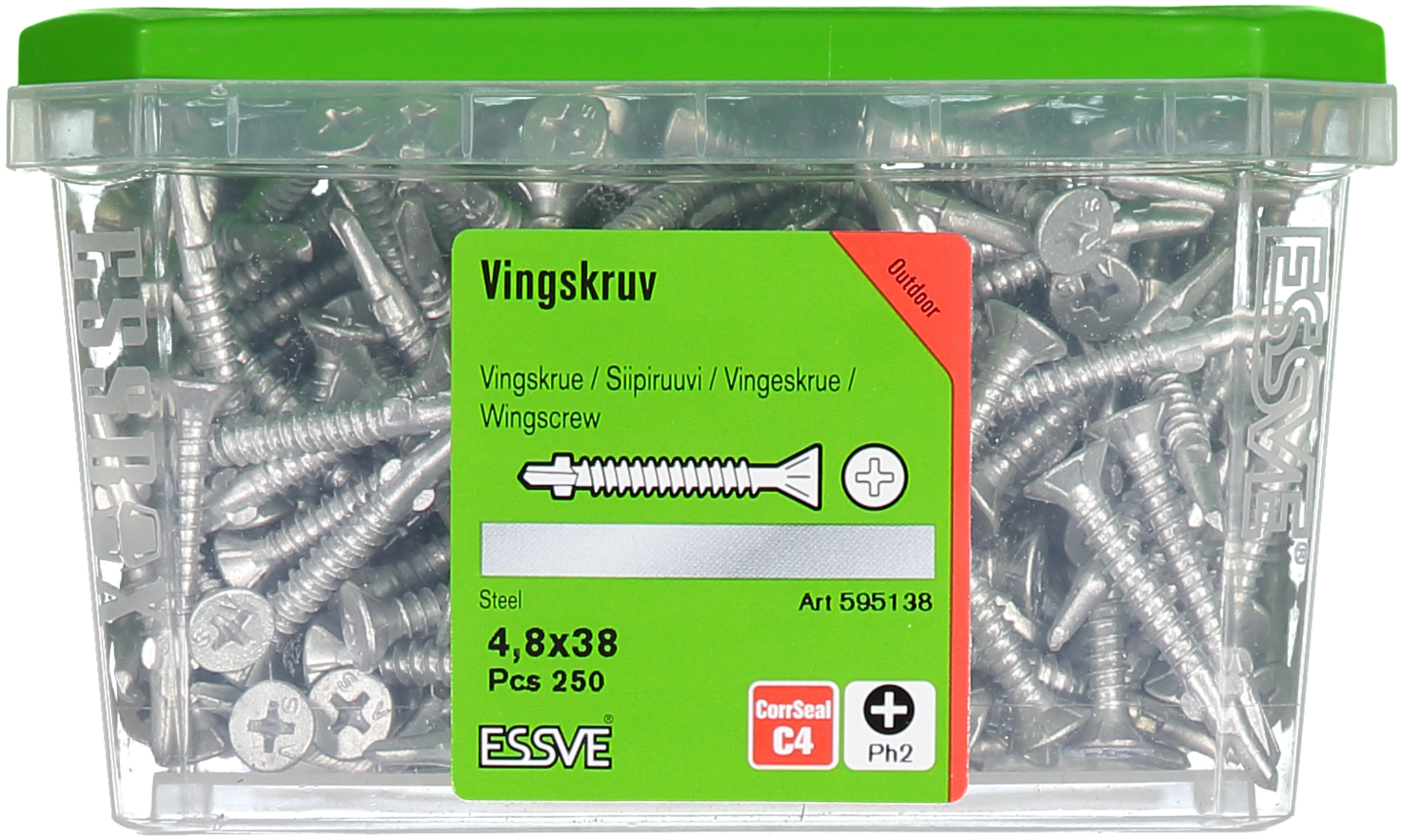 VINGSKRUV FS CS 4,8X38 250ST