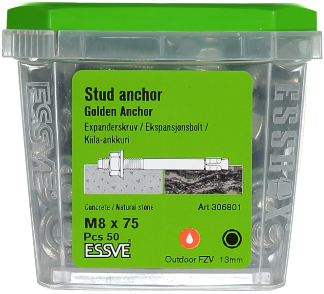 EXPANDER GA FZV M8X75 50ST