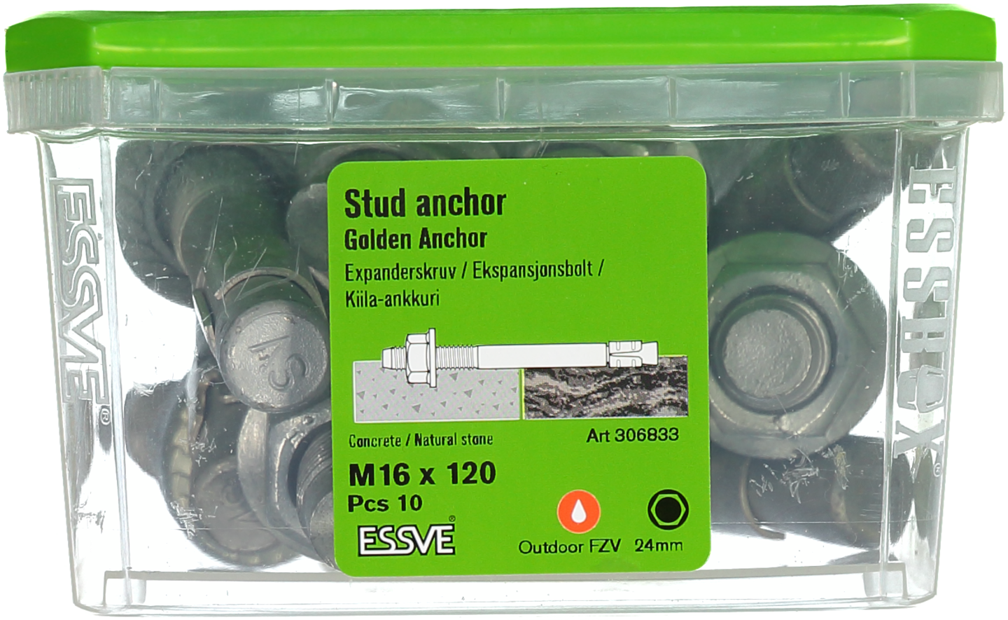 EXPANDER FZV M16X120 GA 10ST