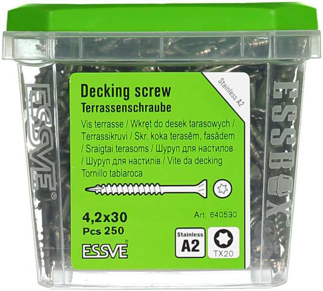 TRALLSKRUV A2 4,2X30MM 250ST