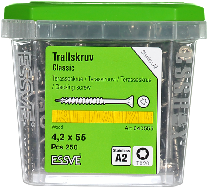 TRALLSKRUV A2 4,2X55MM 250ST