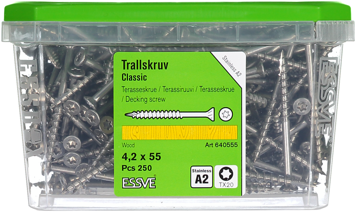 TRALLSKRUV A2 4,2X55MM 250ST