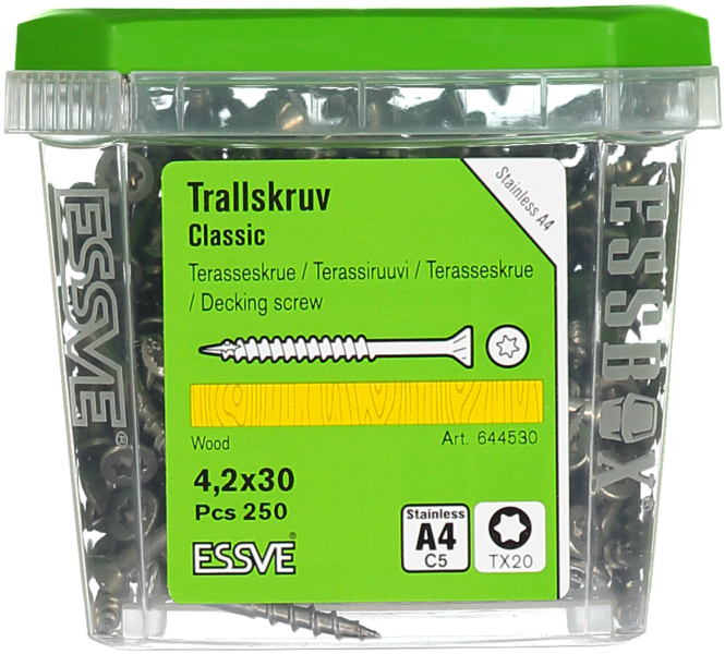 TRALLSKRUV A4 4,2X30MM 250ST