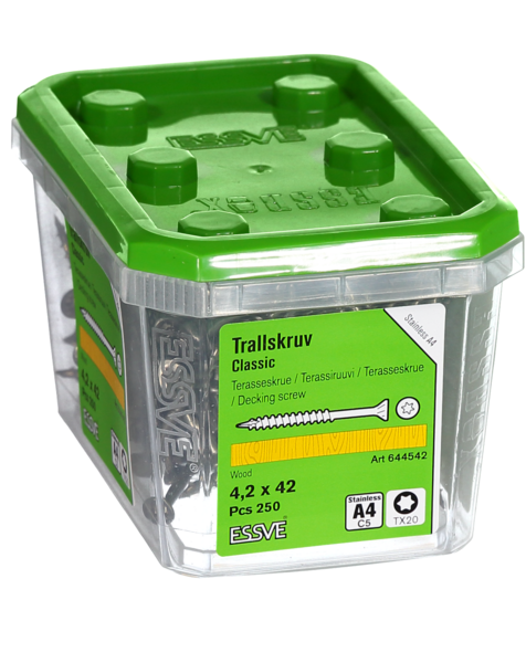 TRALLSKRUV A4 4,2X42MM 250ST