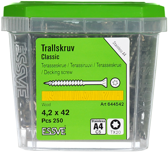 TRALLSKRUV A4 4,2X42MM 250ST