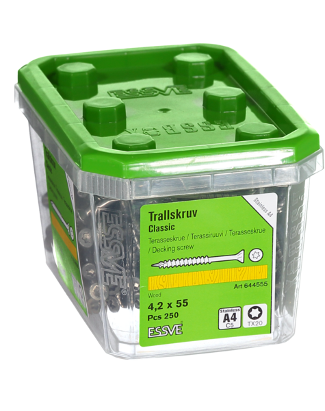TRALLSKRUV A4 4,2X55MM 250ST