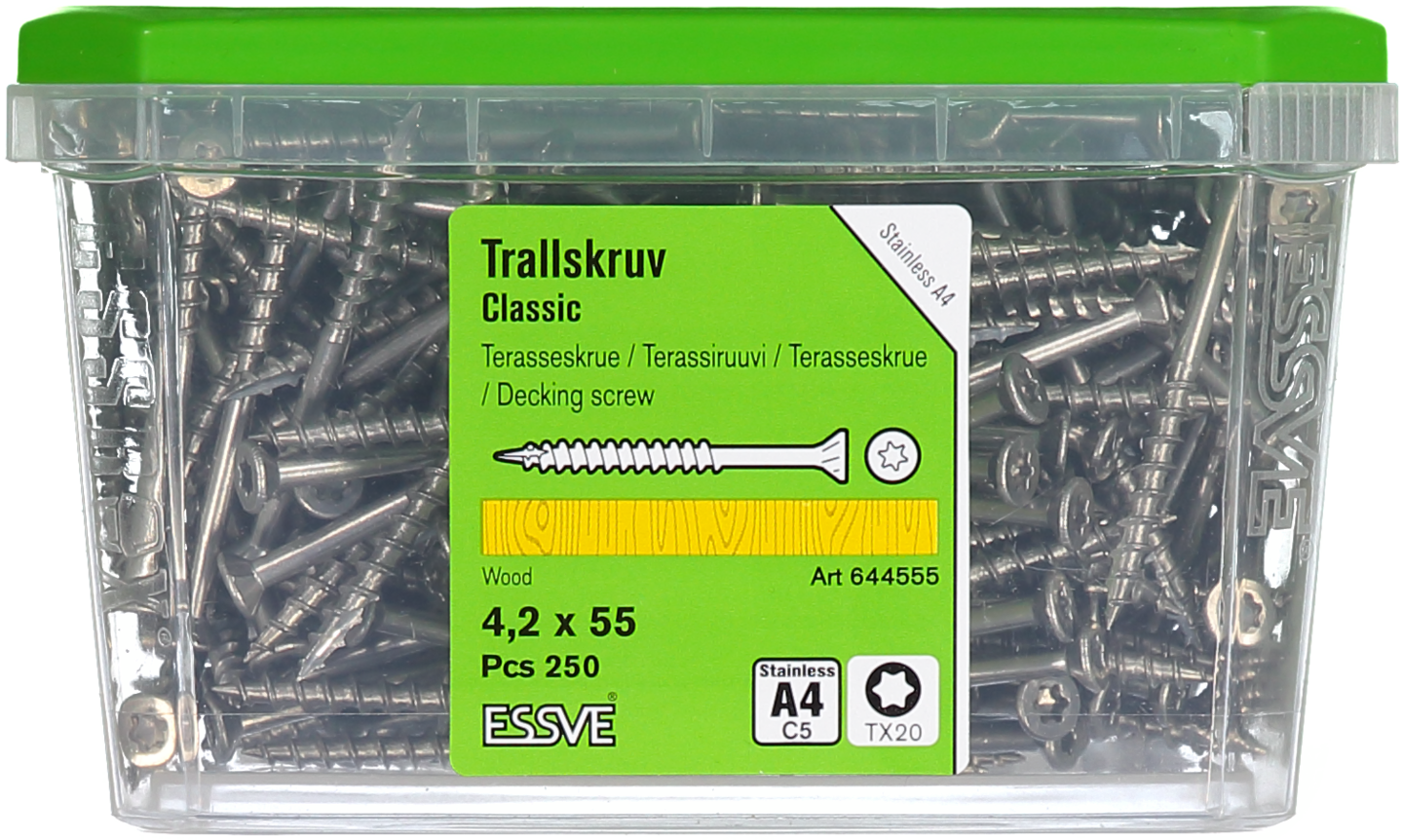 TRALLSKRUV A4 4,2X55MM 250ST