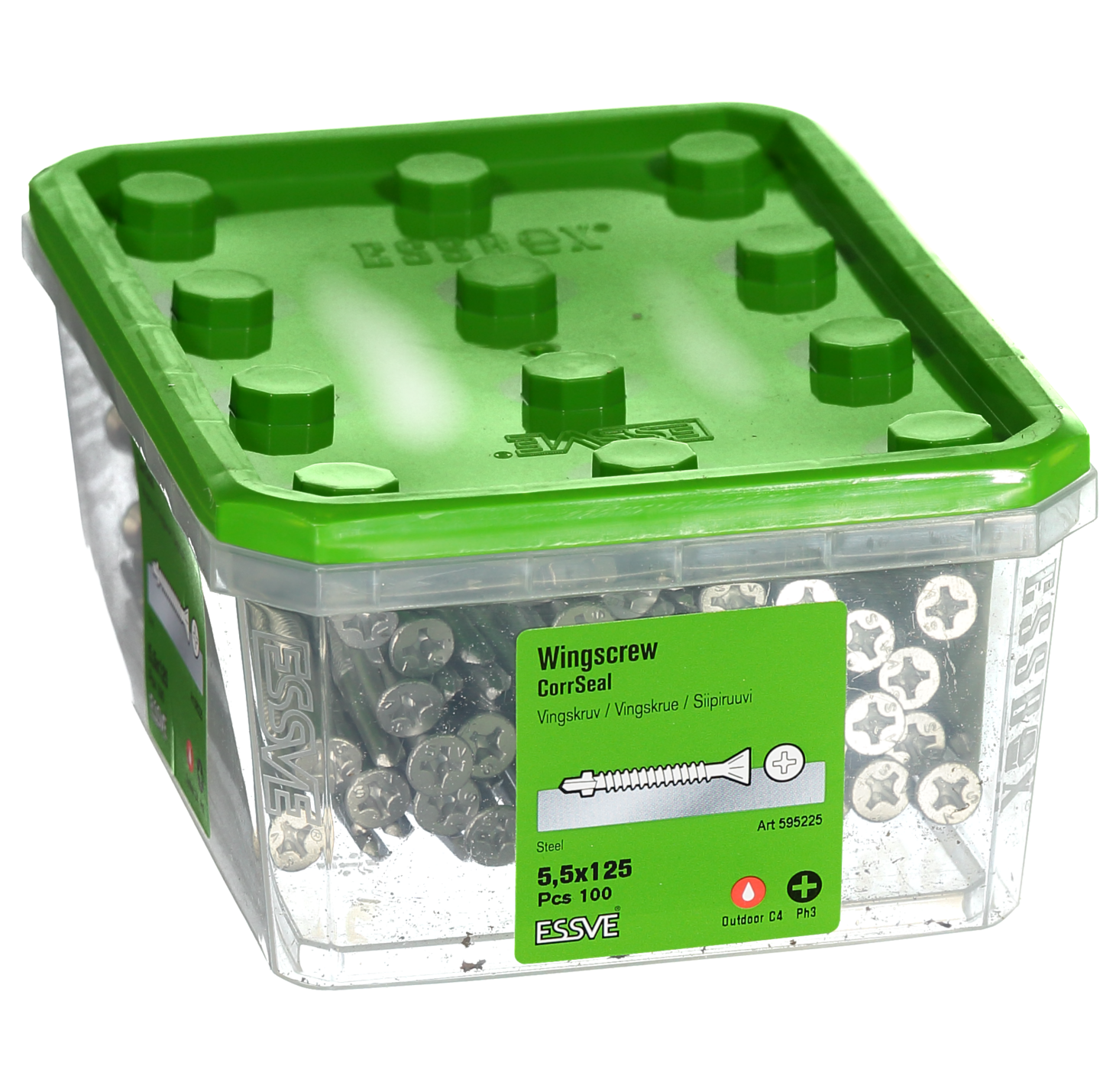 VINGSKRUV FS CORRSEAL 5,5X125 100ST