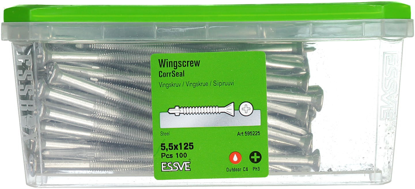 VINGSKRUV FS CORRSEAL 5,5X125 100ST