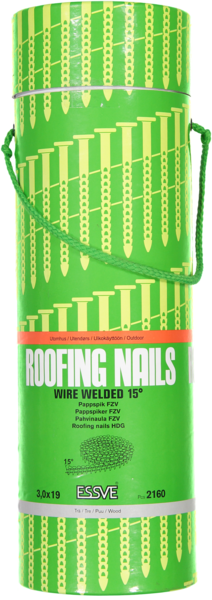 PAPPSPIK 15° 3,0X19MM 2160ST RULLBANDAD VARMFÖRZINKAD (FZV)