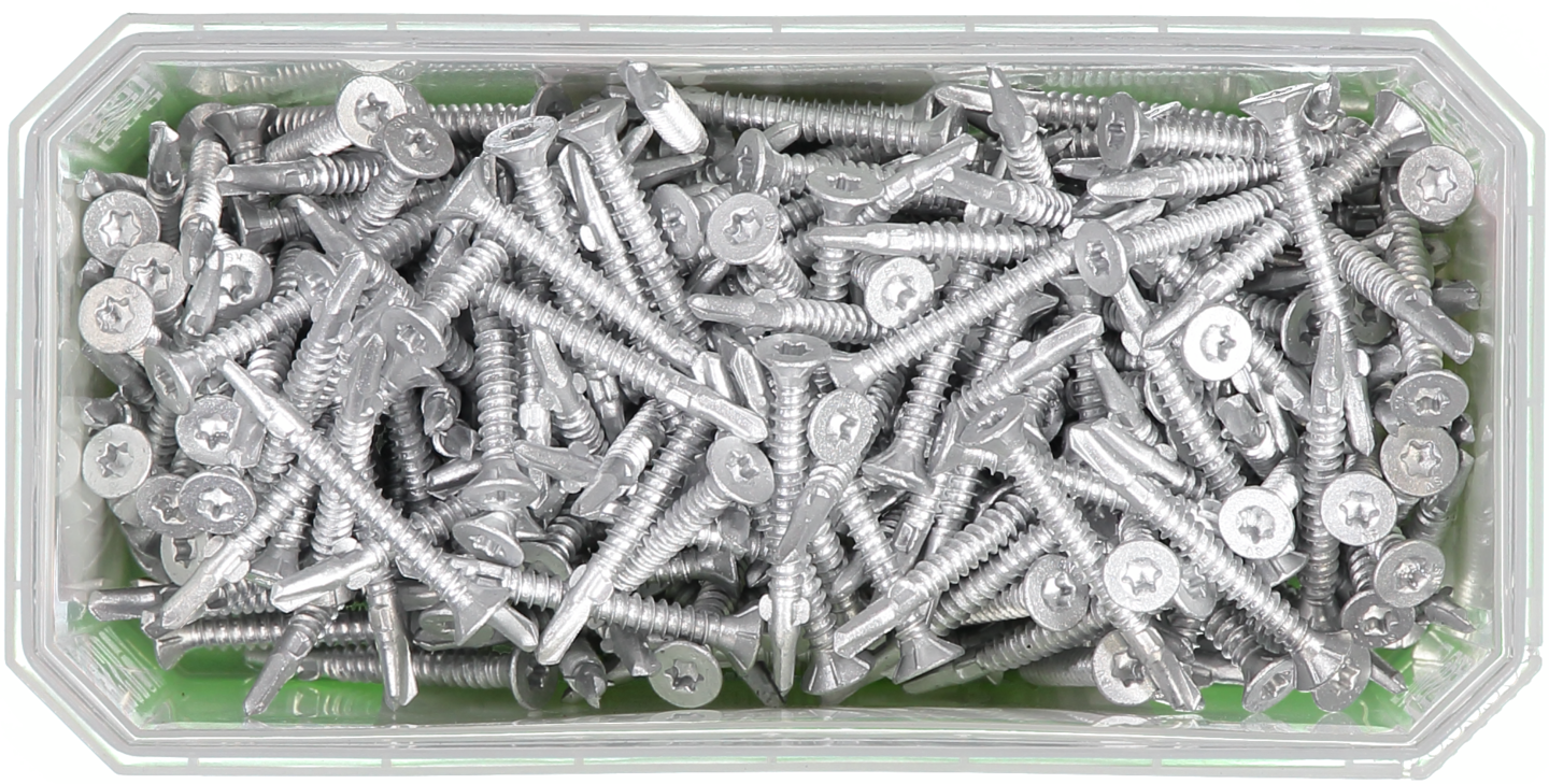 VINGSKRUV ESSVE FÖRSÄNKT HUVUD TX25 BORRSPETS CORRSEAL 4,8X45 250